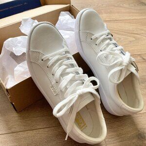 White Leather 'Ace' Keds | Brand New in Box | Women's Size US 6-6.5